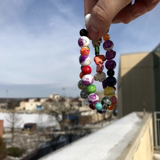 bracelets made by attendees of inclusive diversity talk